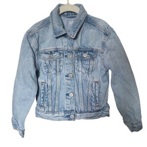 C Gap Denim Blue Girls Jean Jacket Size Small NWOT